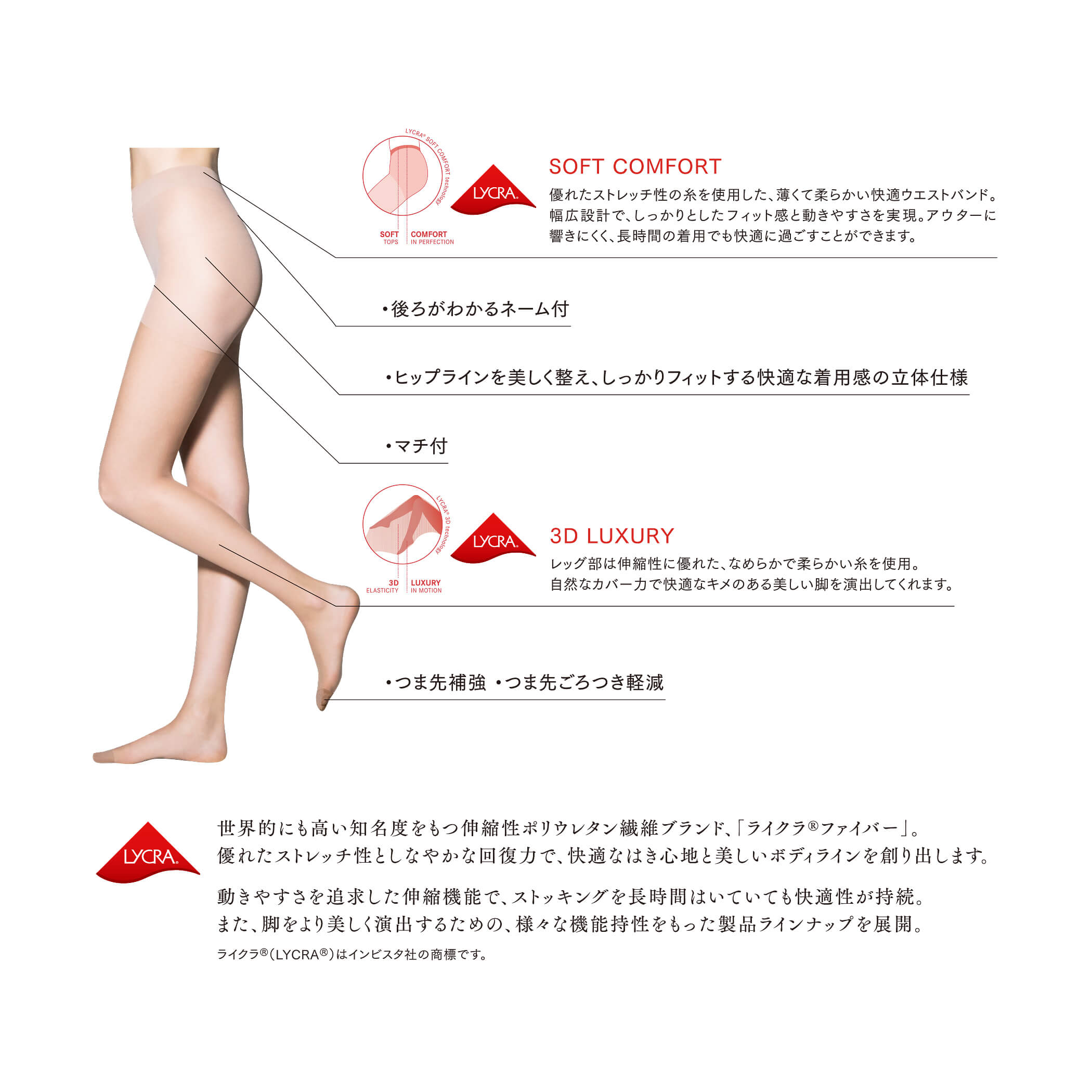 Fukuske きめの 美肌脚へ ストッキング ストッキング 福助 公式通販オンラインストア