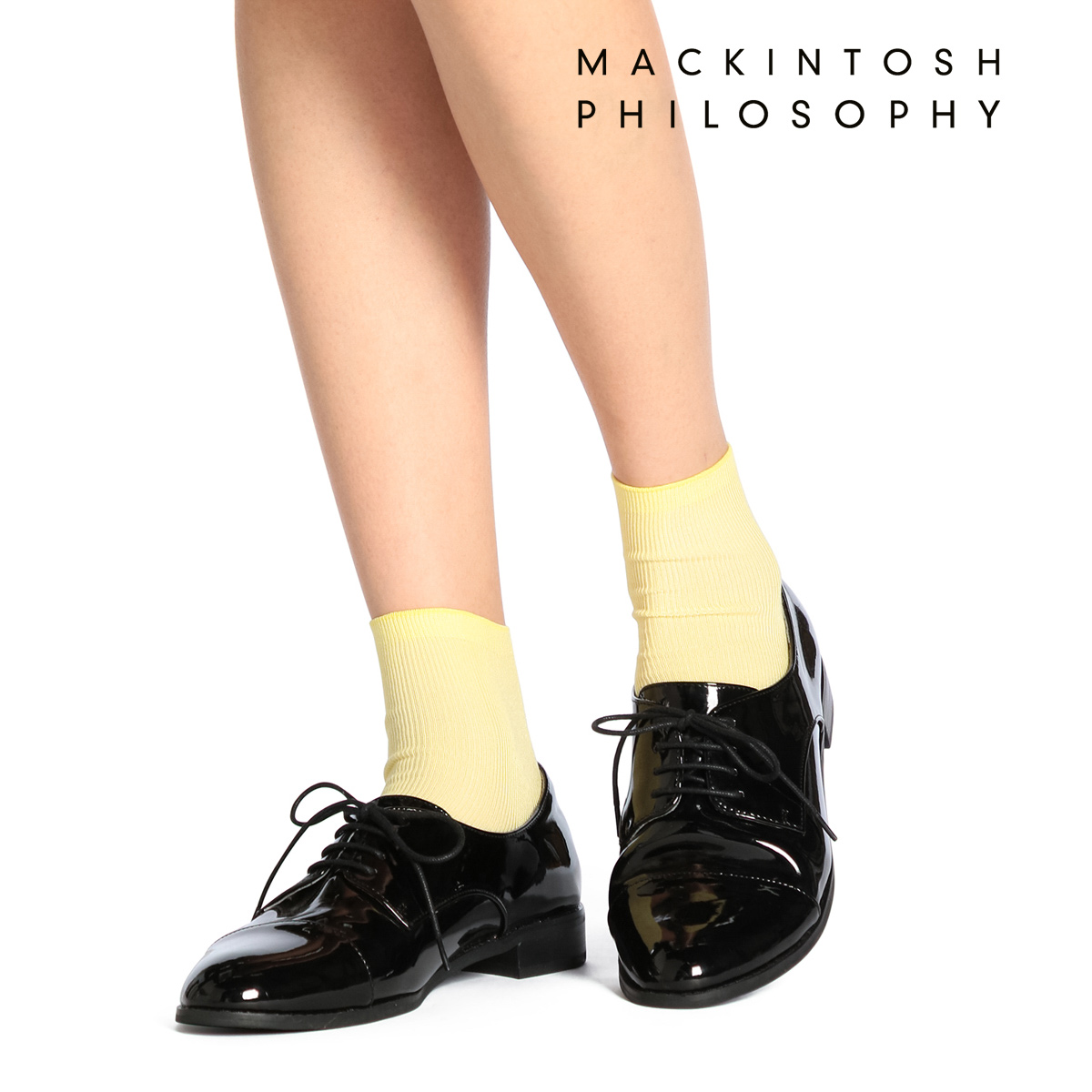 レディース MACKINTOSH PHILOSOPHY スノーブルーガーデン ハイゲージ リブ クルー丈 ソックス 柄ソックス 福助 公式通販オンラインストア MACKINTOSH PHILOSOPHY リブ10分丈レギンス ブラック