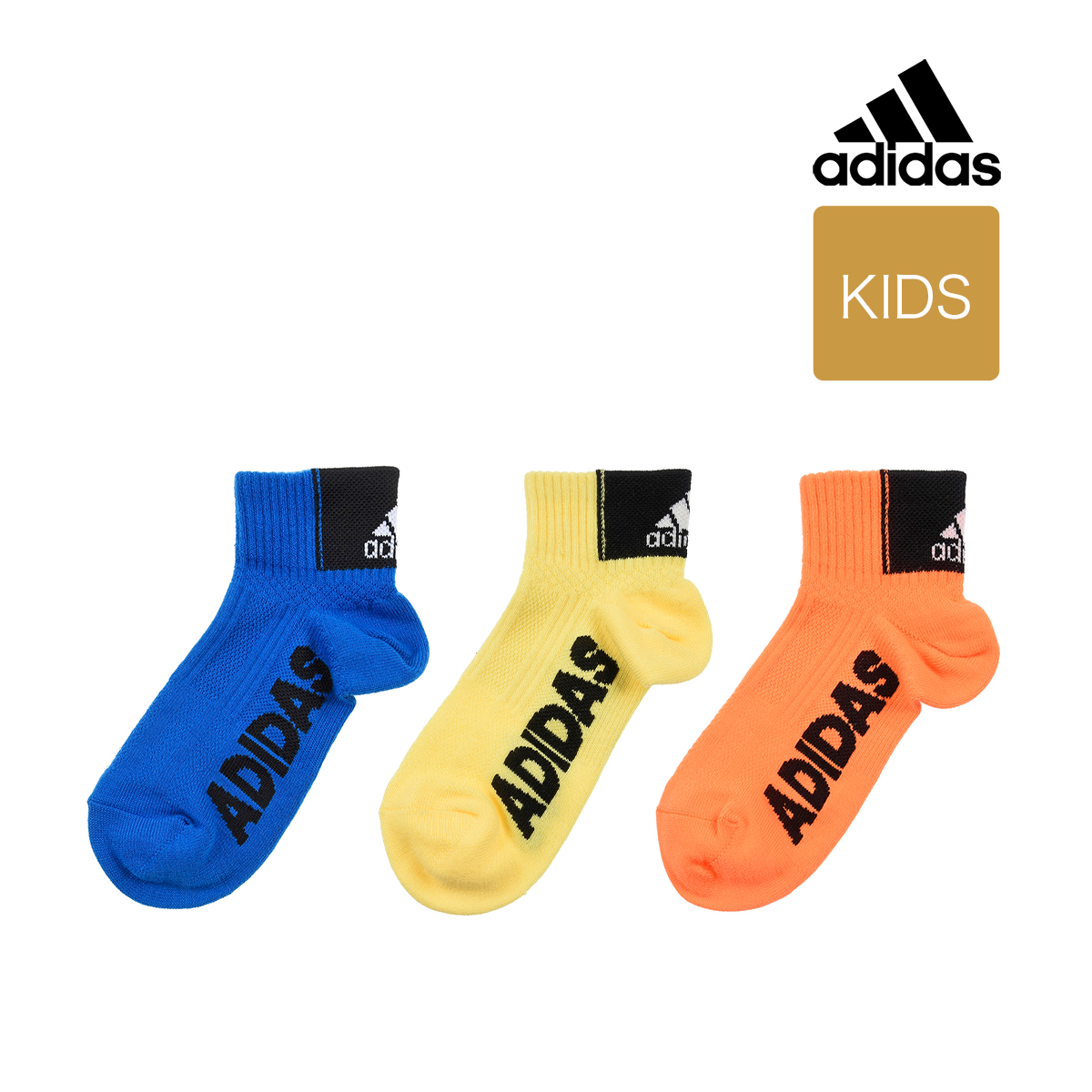 靴下 キッズ adidas(アディダス) sports バックロゴ ショート丈 3足組 123-22s219-21cm その他 子供 フクスケ  fukuske | ソックス・靴下(キッズ) | 福助 公式通販オンラインストア