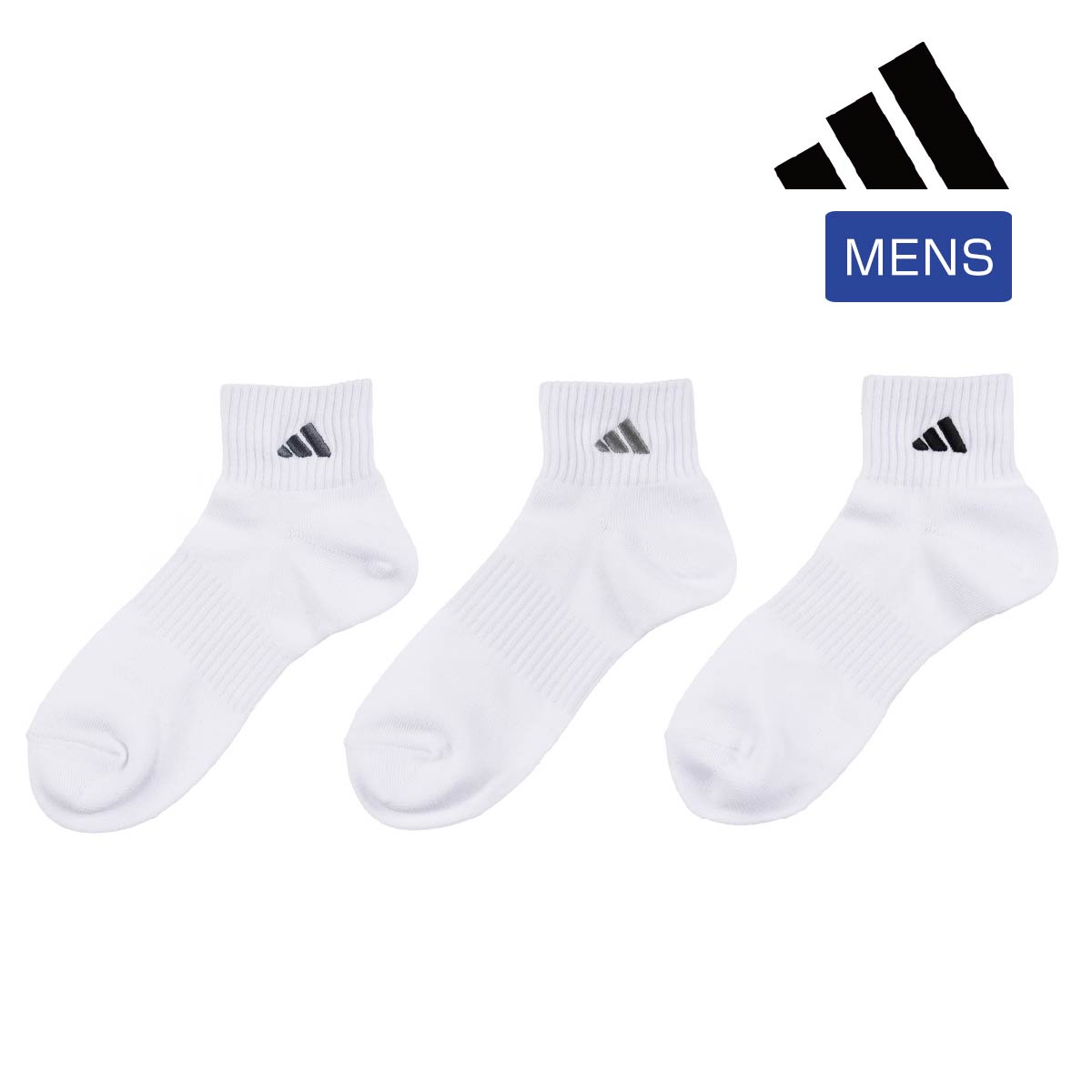 adidas - アディダス 練習着 ソックス ミッドカット-クルーソックス-3
