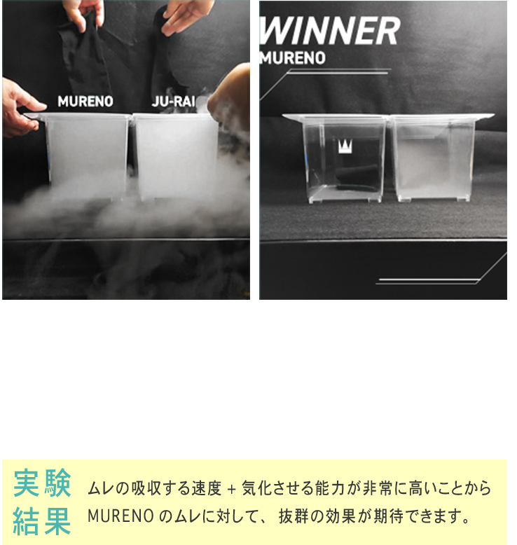 吸収速度比較実験
