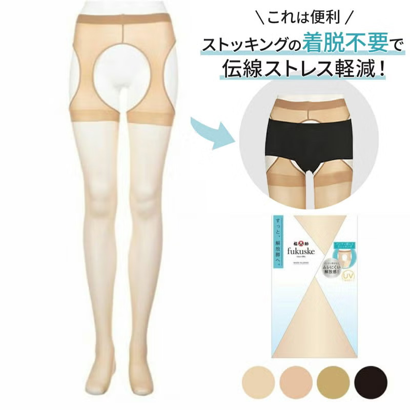 パンティ部レス ストッキング サスペンダーレス
