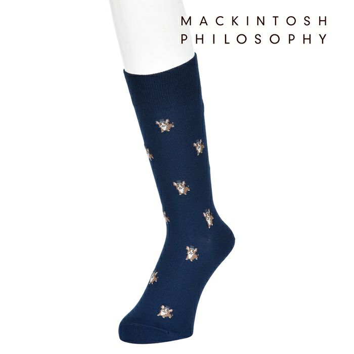 メンズ Mackintosh Philosophy スター カジュアルソックス 福助オンラインストア