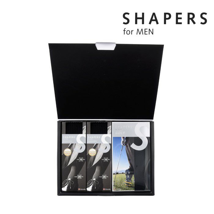 福助 SHAPERS シェーパーズ 25-27cm 黒 3足セット - ソックス