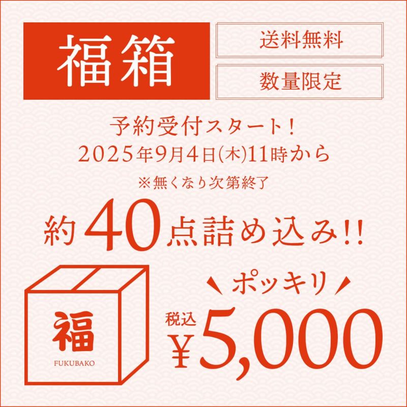 2025年福箱送料無料数量限定超お得約40点入り※3月下旬より順次発送