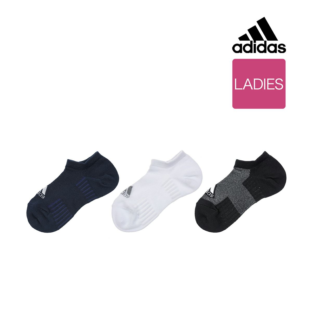 レディース Adidas アディダス ローゲージbigメッシュ スニーカー丈 ソックス 福助オンラインストア