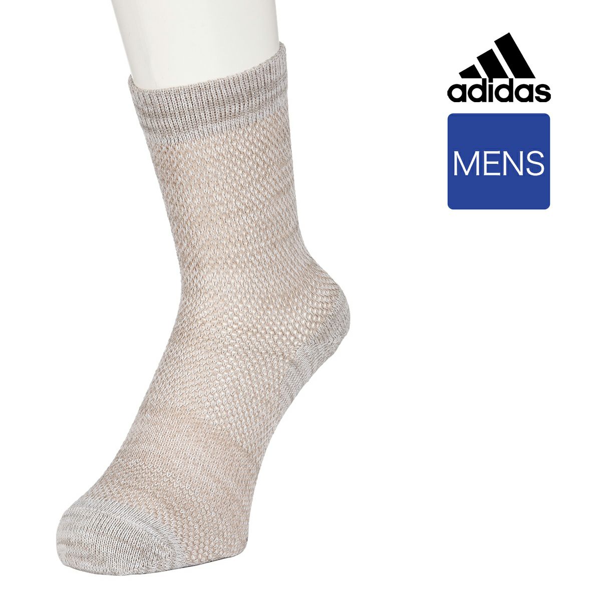 メンズ Adidas アディダス ビッグメッシュ クルー丈 ソックス ソックス 福助 公式オンラインストア