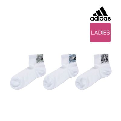 レディース Adidas アディダス 3足組 縦ロゴ パイル スニーカー丈 ソックス 福助オンラインストア レディース Adidas アディダス 3足組 縦ロゴ パイル スニーカー丈 ソックス 福助オンラインストア