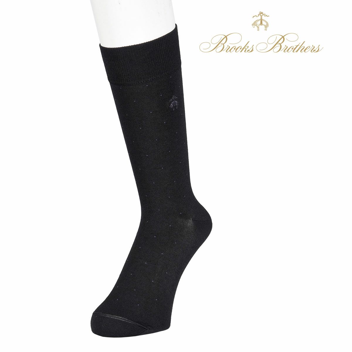 メンズ Brooksbrothers ブルックスブラザーズ アイスコットン ストライプ クルー丈ソックス 福助オンラインストア