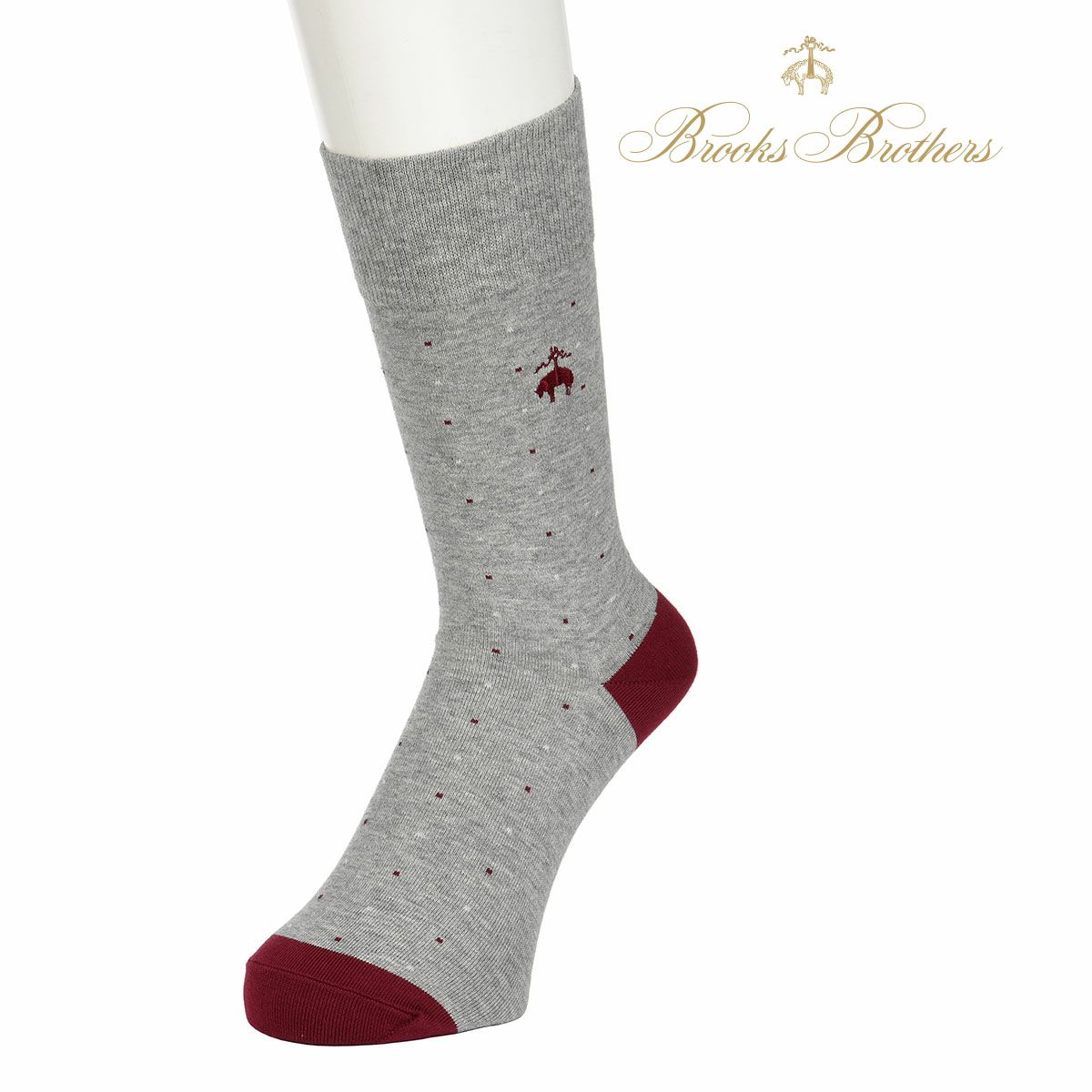 メンズ Brooksbrothers ブルックスブラザーズ カラータッターソール クルー丈 ソックス 福助オンラインストア