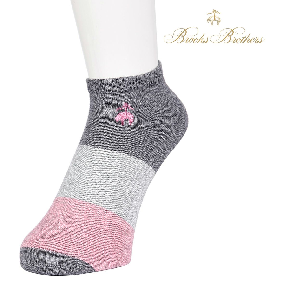 メンズ Brooksbrothers ブルックスブラザーズ カラータッターソール クルー丈 ソックス 福助オンラインストア