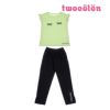 キッズtwocolon(トゥーコロン)半袖ロングパンツ上下セットルームウェア
