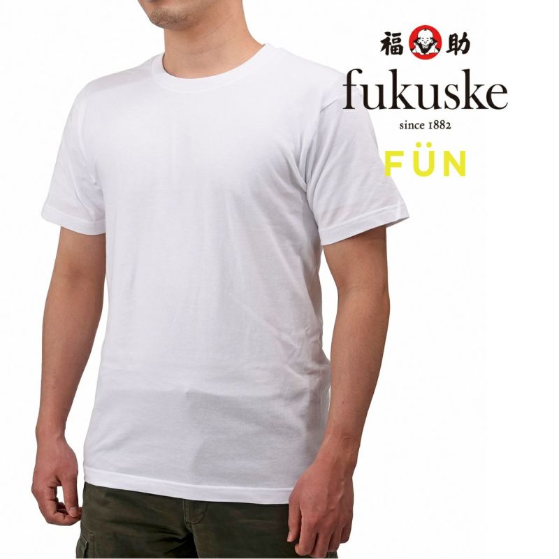メンズ fukuske FUN クルーネック Tシャツ
