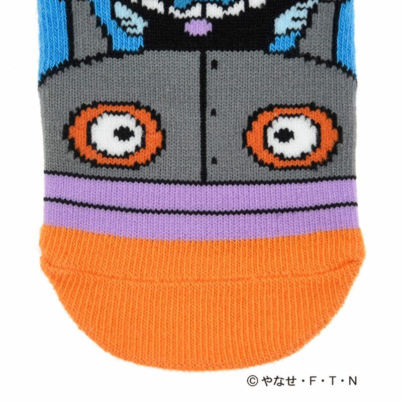 靴下ベビーアンパンマン乗り物柄ソックスクルー丈スベリ止め付き