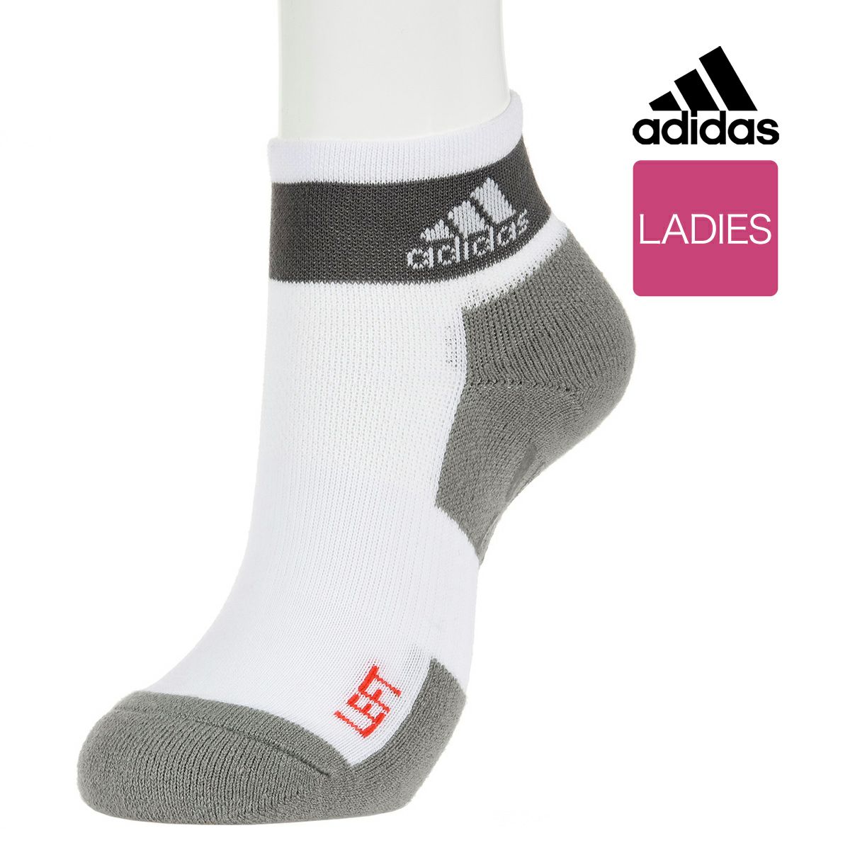 靴下 レディース adidas (アディダス) 音軽減 ショート丈 ソックス