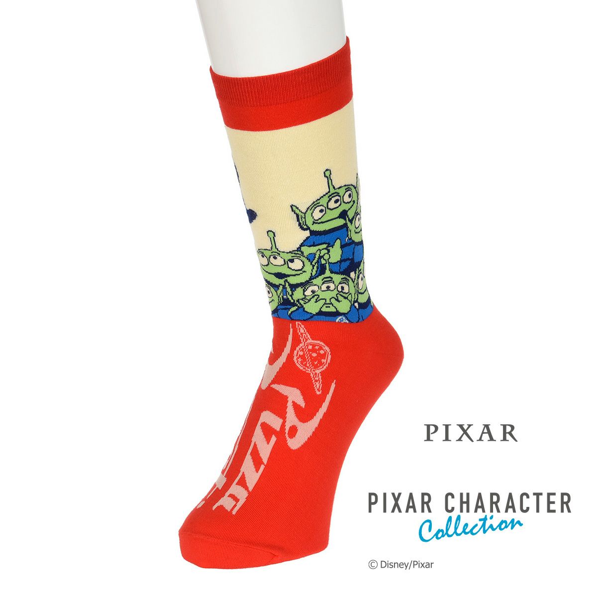 靴下 メンズ Pixar ピクサー トイストーリー 22cm クルー丈 003 26cm ダークレッド 子供 フクスケ Fukuske ディズニー 福助 公式通販オンラインストア