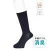 メンズソックス消臭立体編みクルー丈