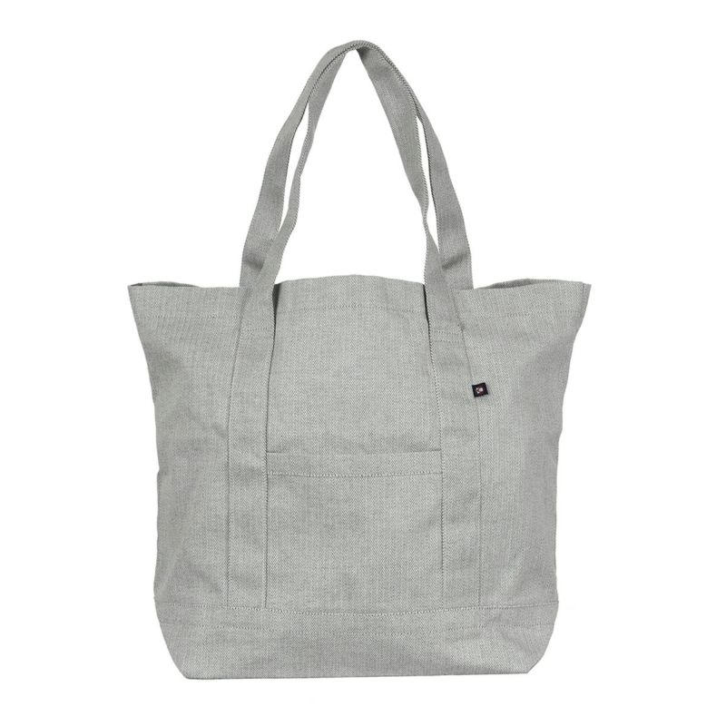 トートバッグユニセックス日本製グレー
