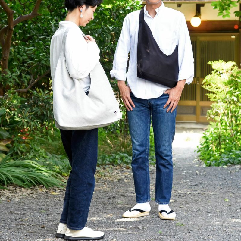 ショルダーバッグあずま袋ネイビーユニセックス