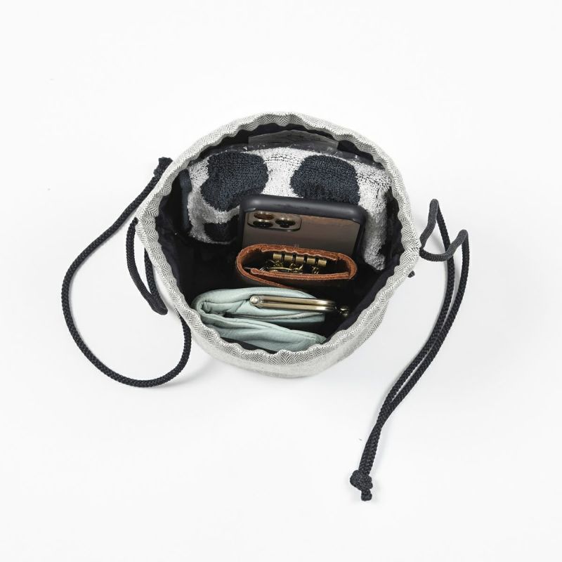 バッグ巾着メンズレディースコットンホワイト