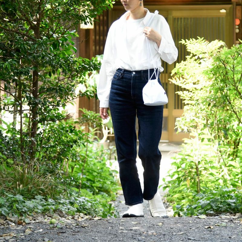 バッグ巾着メンズレディースコットンホワイト