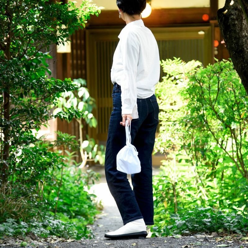 バッグ巾着メンズレディースコットンホワイト