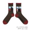 メンズソックス千尋とカオナシプリントリブ