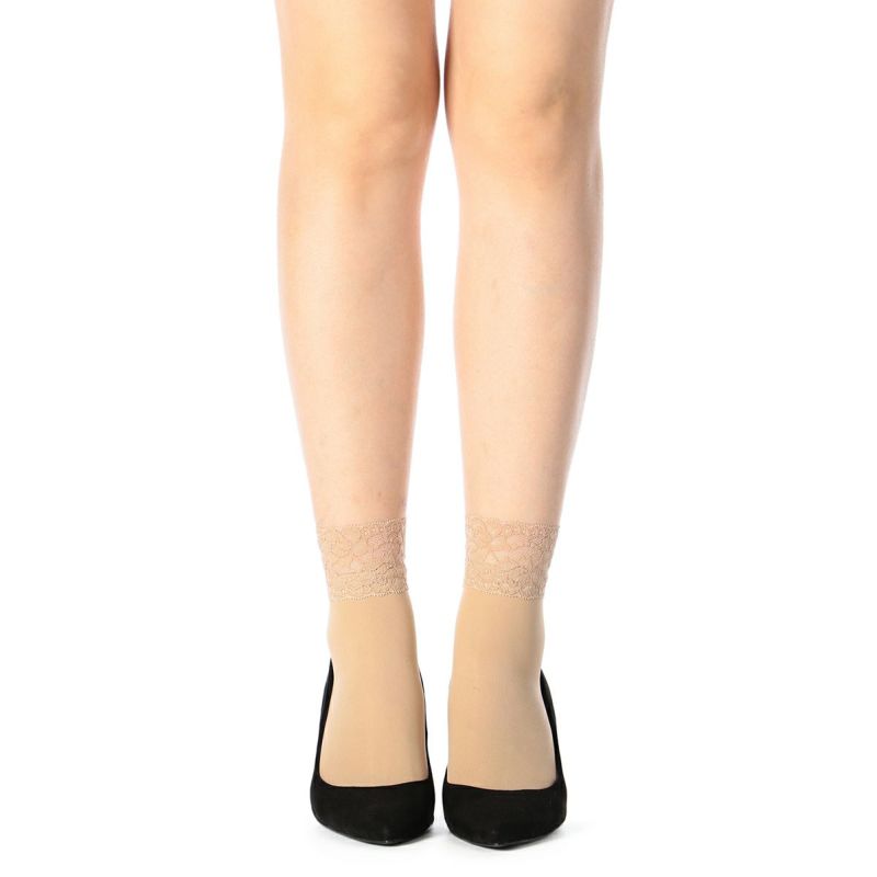 レディースストッキングレースつま先補強