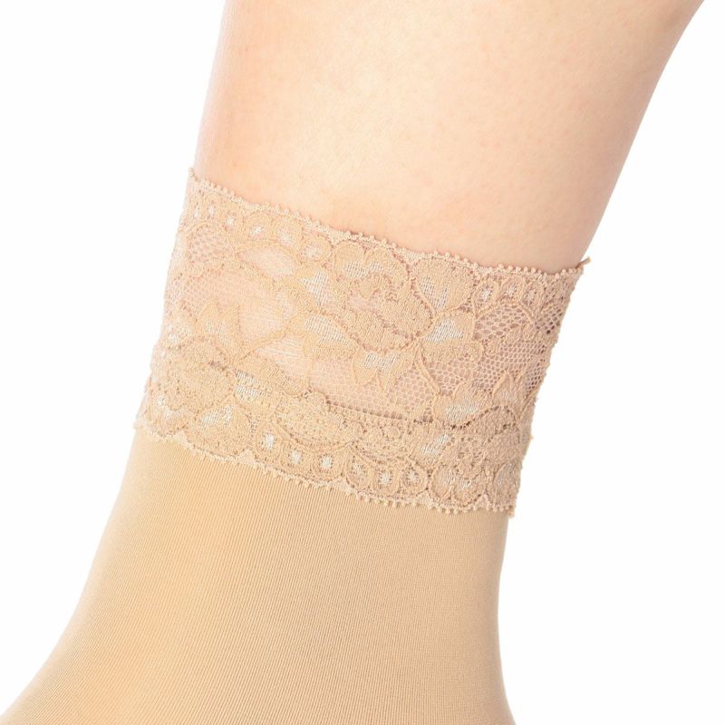 レディースストッキングレースつま先補強