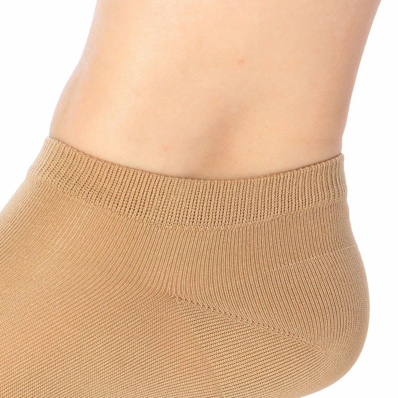 レディースストッキング無地つま先補強