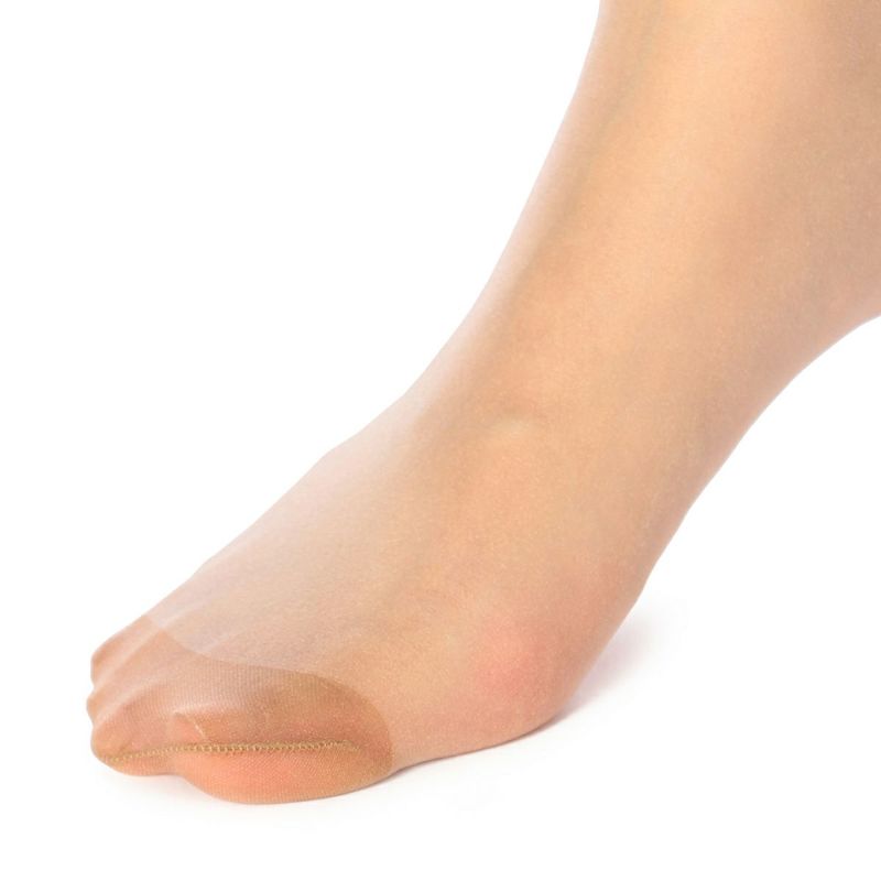 レディースストッキング無地コンジュゲートゾッキパンティ部メッシュ編み