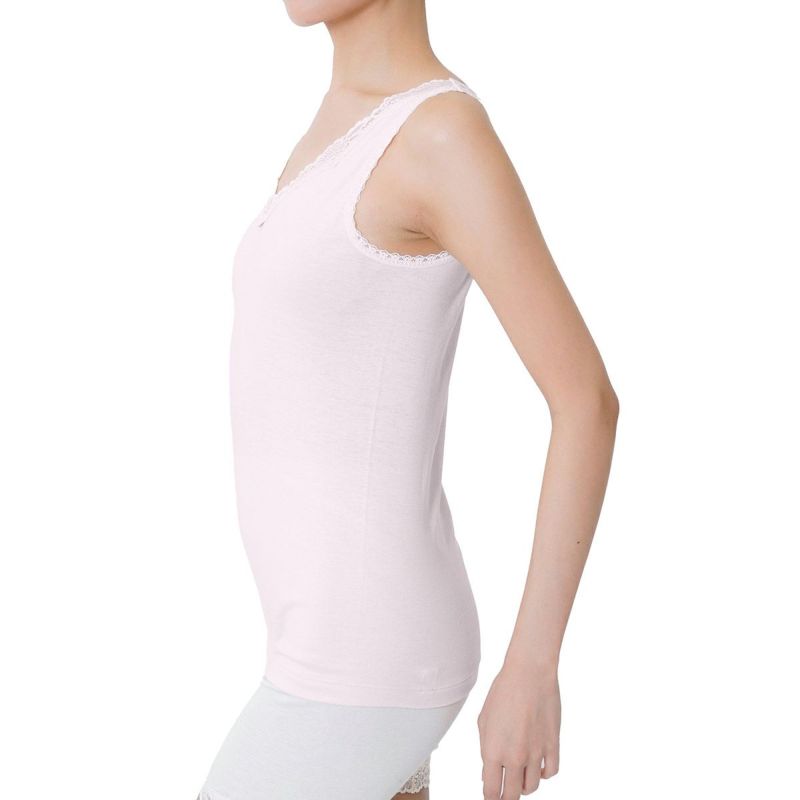 レディースインナー胸元レース保湿加工