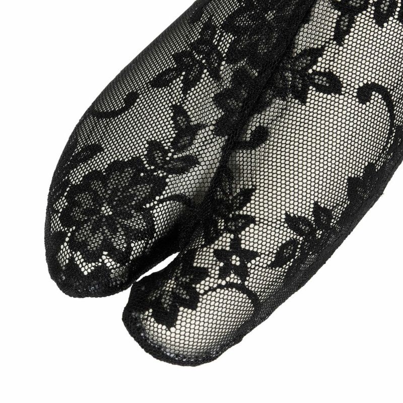 レディース足袋レース底黒