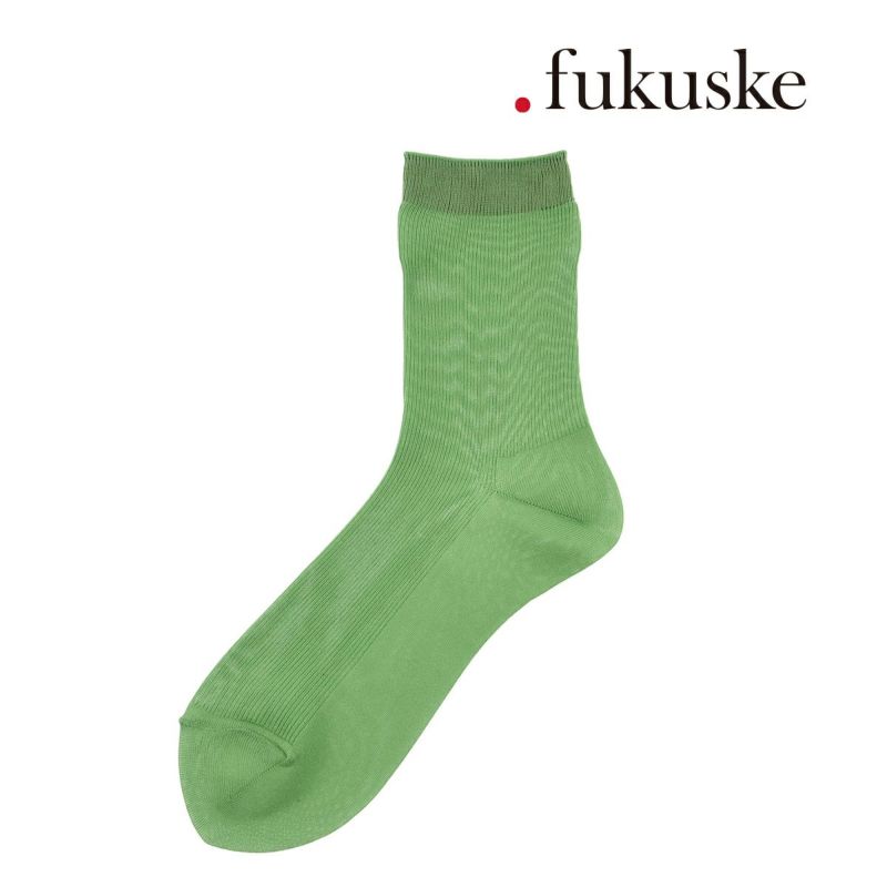 靴下 レディース . fukuske (ドットフクスケ) ソフトナイロン 平無地