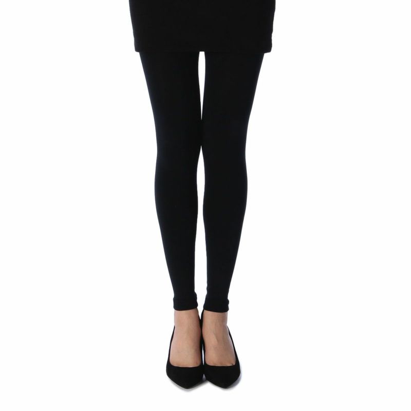 レディースストッキング無地後長マチ付きリサイクルポリウレタン使用ネーム付き