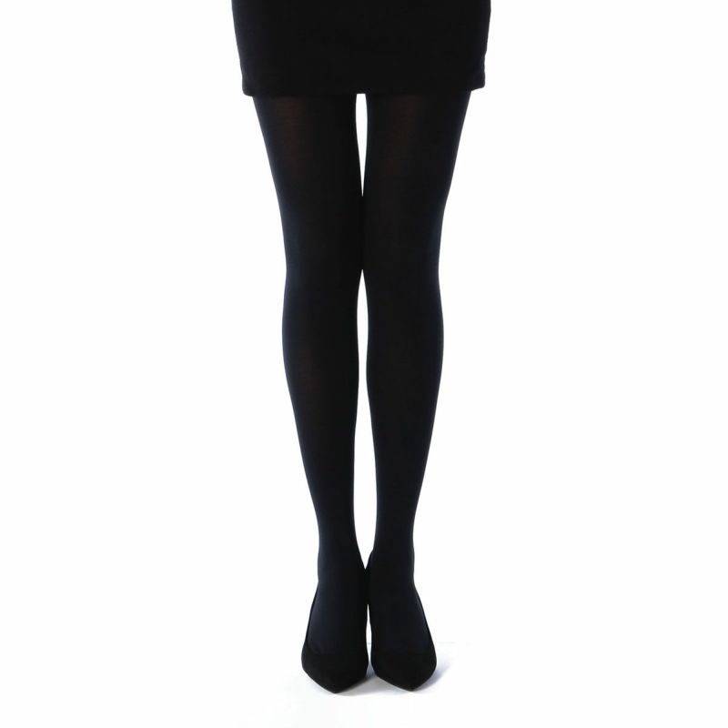 レディースストッキング無地毛玉になりにくい静電気防止消臭糸使用つま先スルーオリジナルダブル保湿加工発熱加工