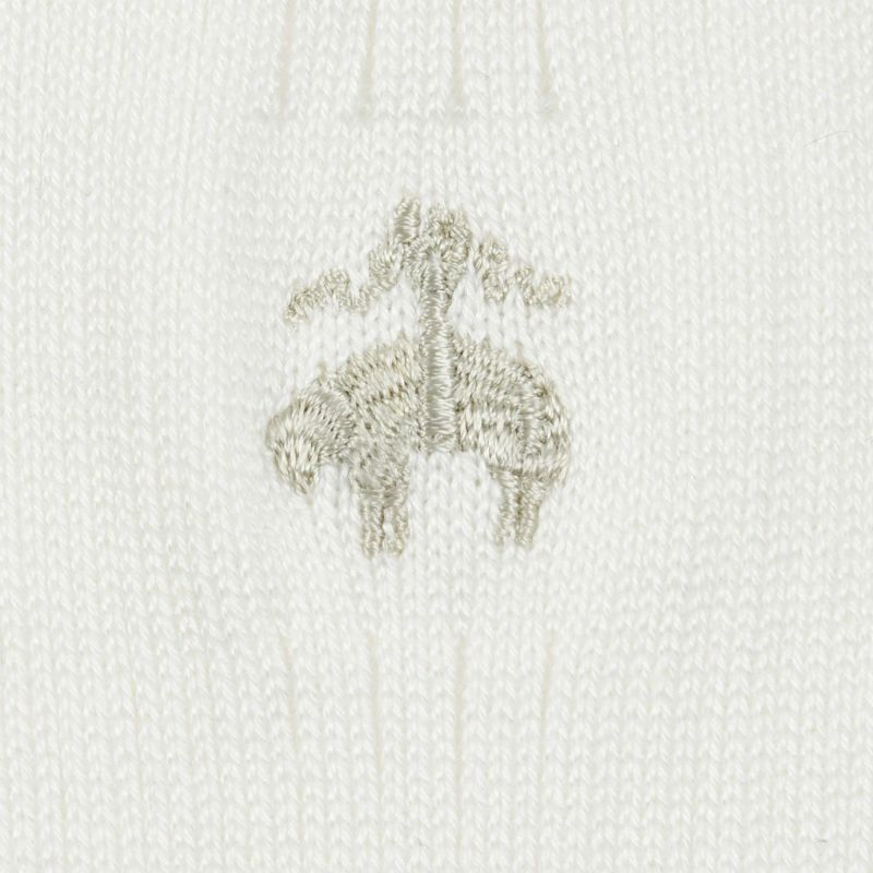 メンズソックス無地3:1リブブラックフリース刺繍ワンポイントミドルゲージカジュアル消臭