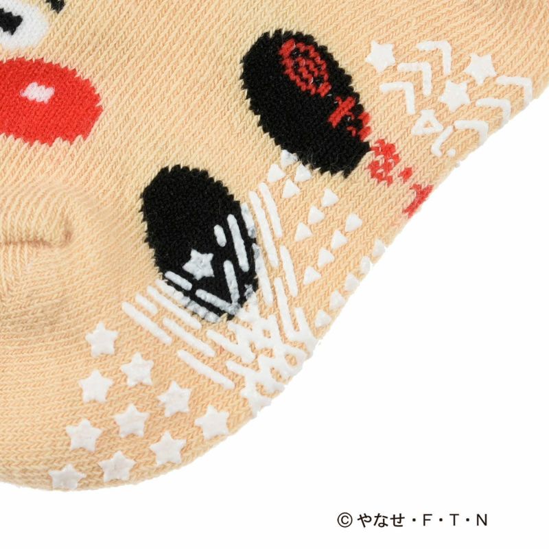 ベビーソックスアンパンマン号SLマンばいきんまん滑り止め付