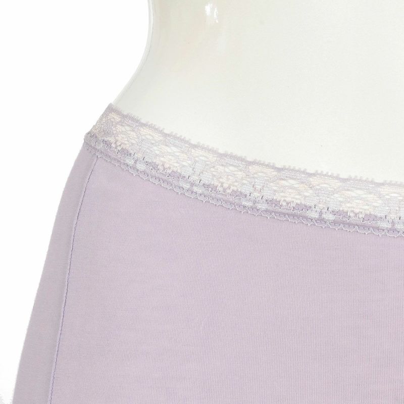 レディースインナー無地花柄レースCSYフット部パイル