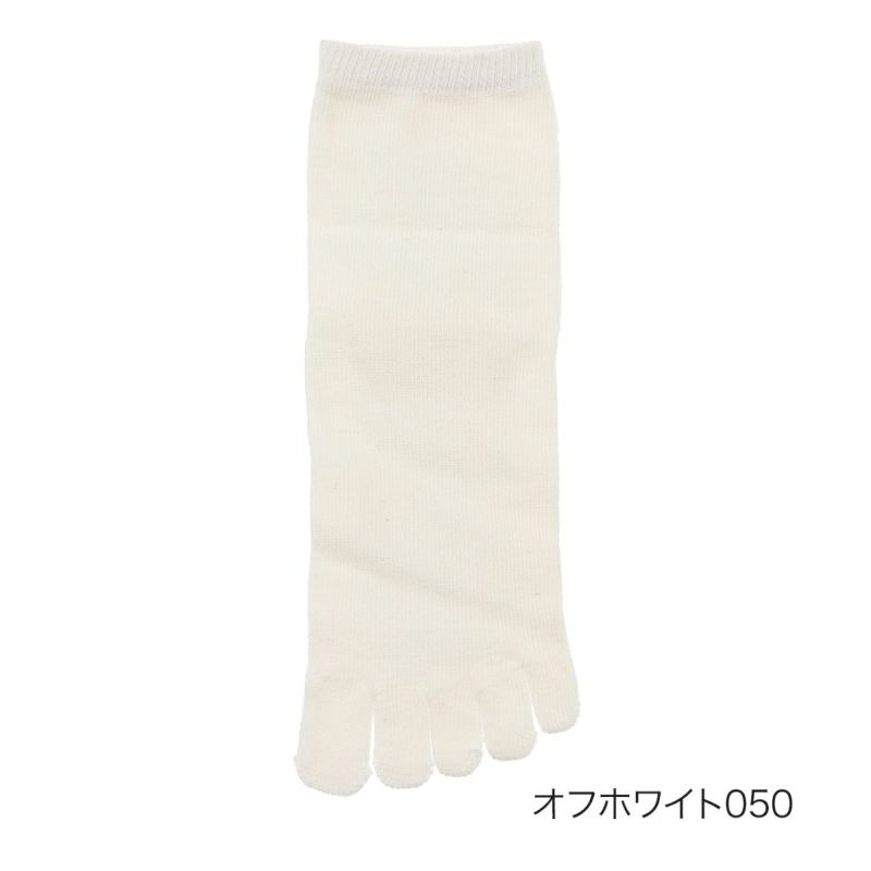 レディースソックス無地履き口ソフト5本指