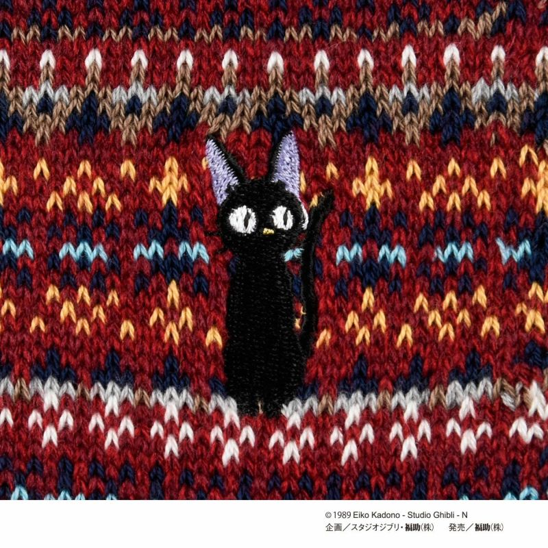 キッズソックスワンポイントフェアアイル柄ジジ刺繍