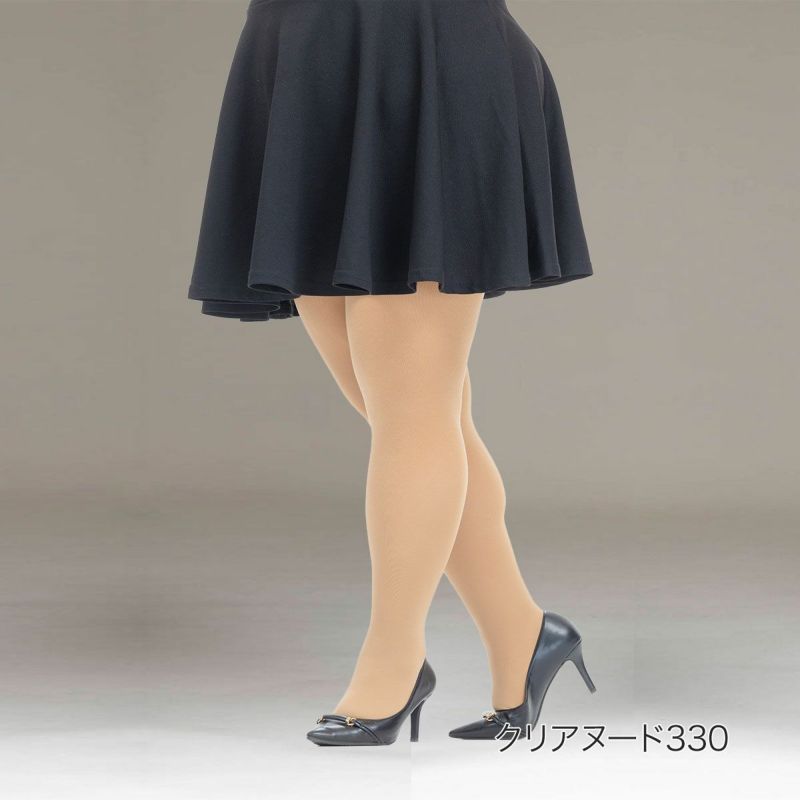 レディースストッキング無地毛玉になりにくい静電気防止つま先補強マチ付き保湿加工発熱加工