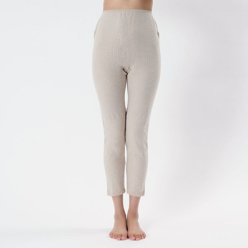 レディースインナー女性婦人フクスケfukuskeスラックス下起毛素材防寒