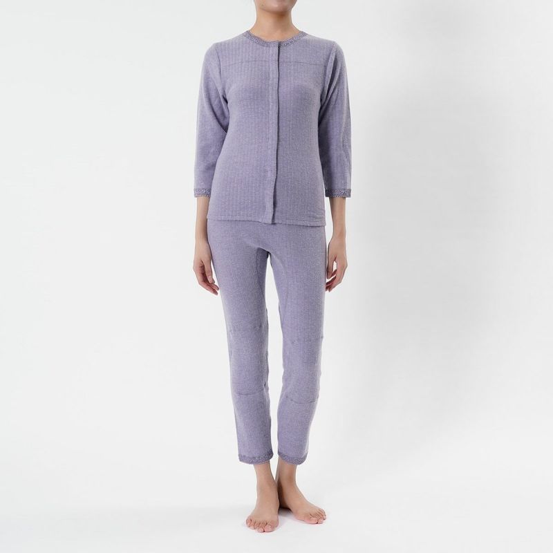 レディースインナー女性婦人フクスケfukuskeスラックス下起毛素材防寒