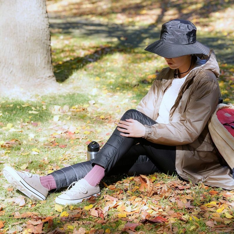 レディースインナー女性婦人フクスケfukuske無地ダウン防寒