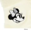 ミッキーマウスミニーマウスワンポイント刺繍柄パイルキャラクター