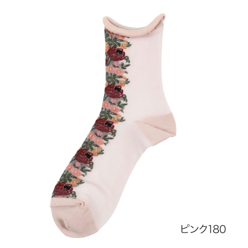 フロント花柄テグス履き口やわらか