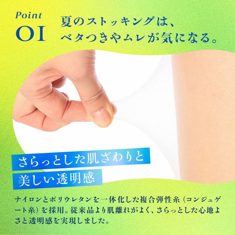 無地コンジュゲートゾッキUV吸収抗菌防臭パンティ部メッシュ編み