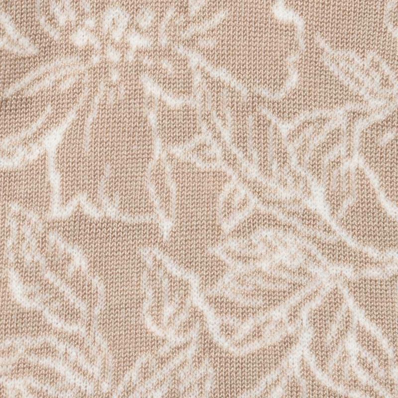 総柄クルー丈履き口やわらか