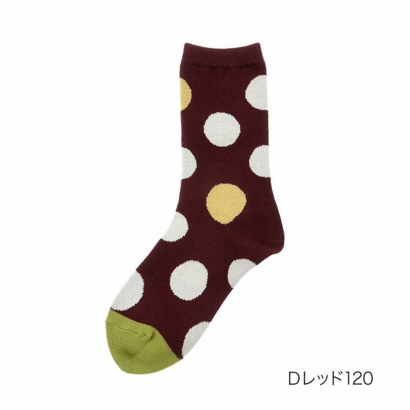 ドット柄クルー丈